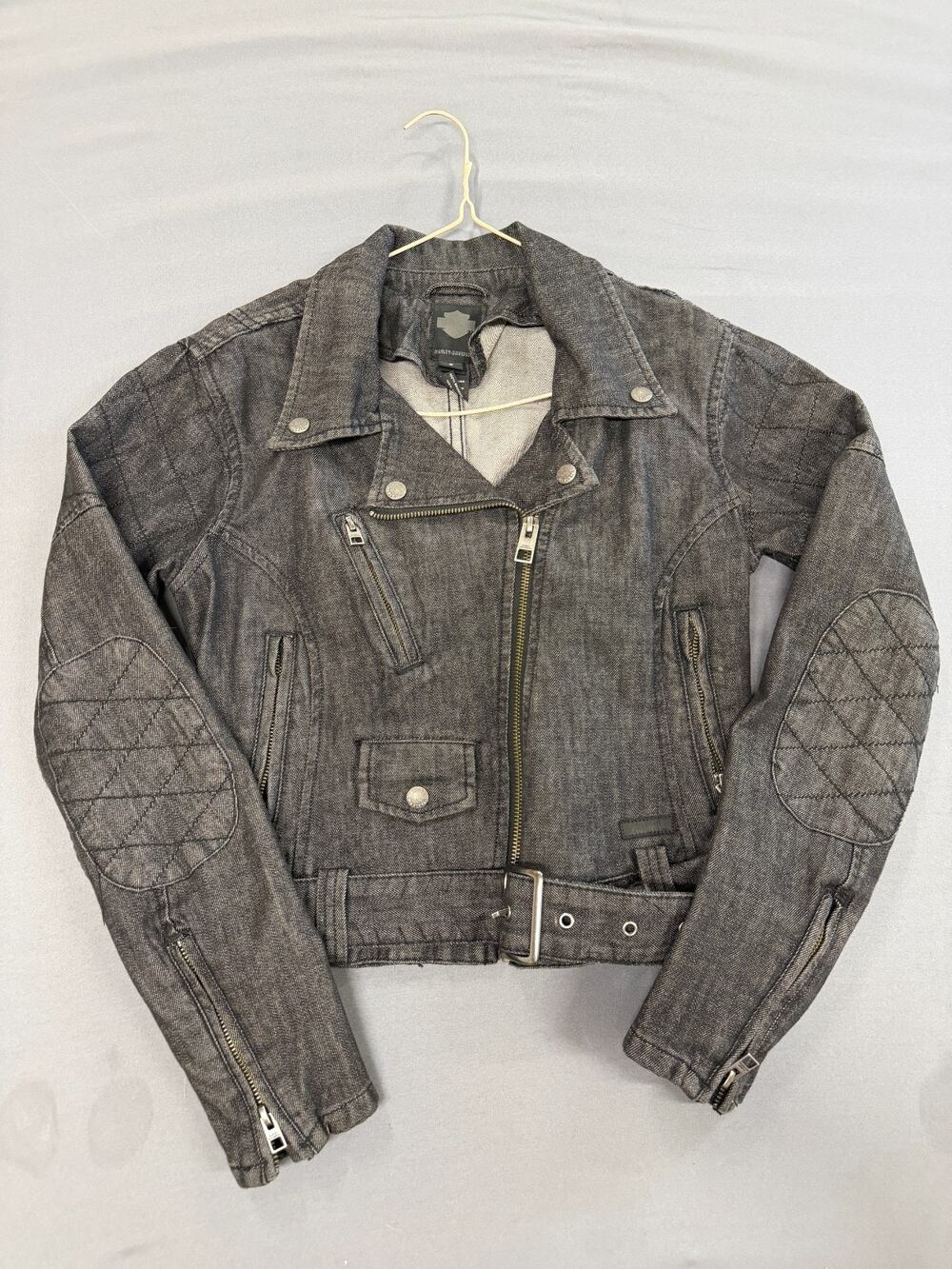 Harley-Davidson Charcoal Denim Moto Jacket